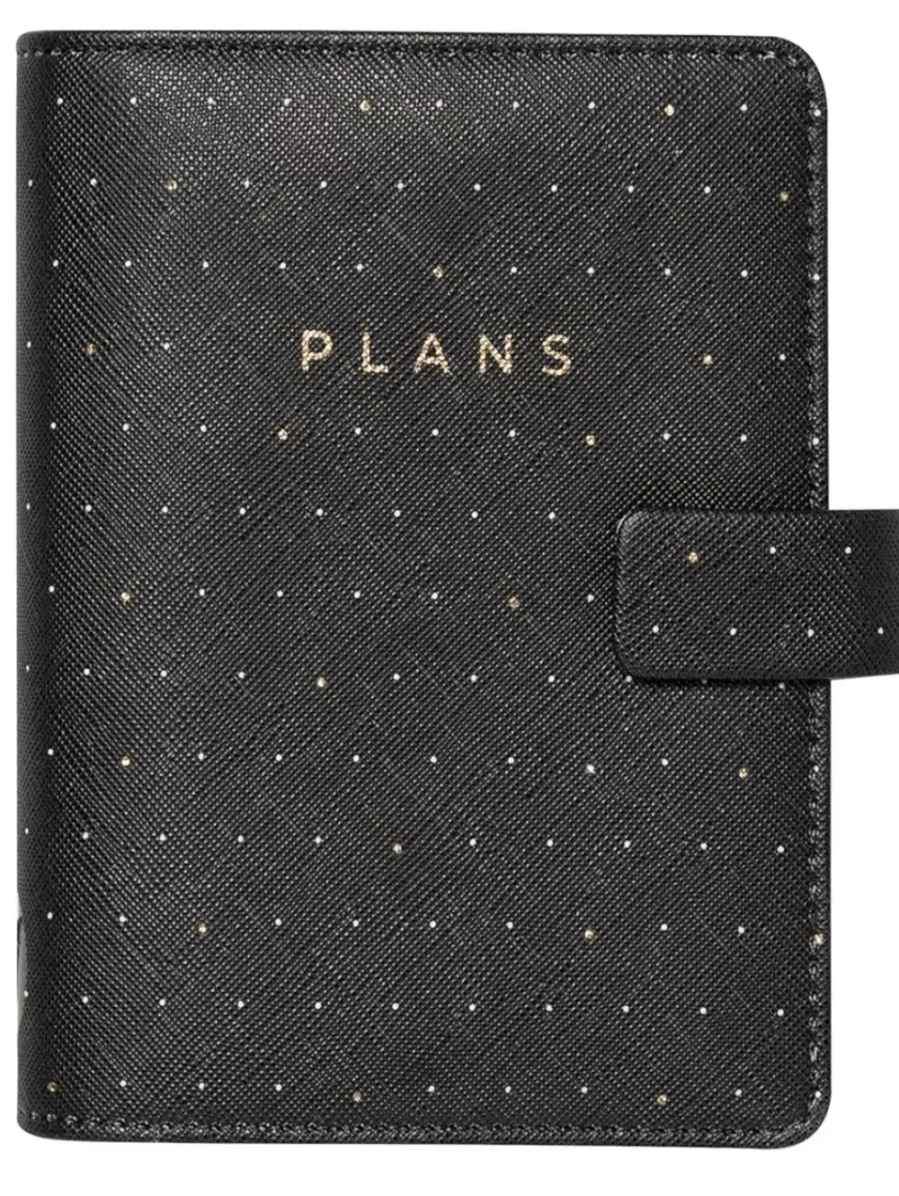 Filofax Moonlight Organizer, Pocket Size, Black W/ Gold Accents New In Box!